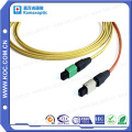 Patchcord óptico da fibra multimodo de MPO / MTP 12fibers